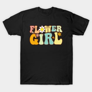 Groovy Flower Girl A Bridesmaid Proposal Flower Girl Toddler T-Shirt
